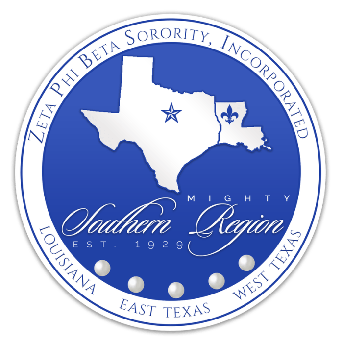 Zeta phi beta sorority southern region