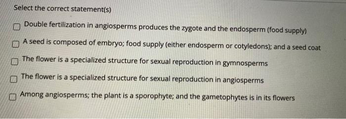 Select the correct statement about fertilization