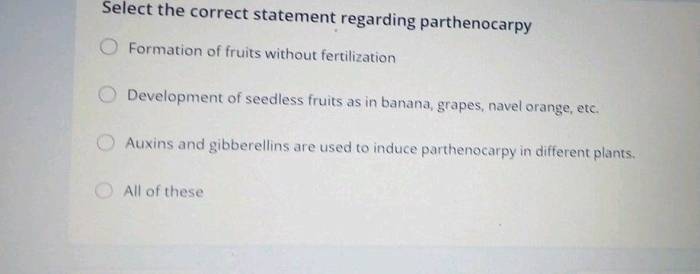 Select the correct statement about fertilization