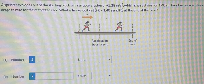 A sprinter explodes out of the starting block